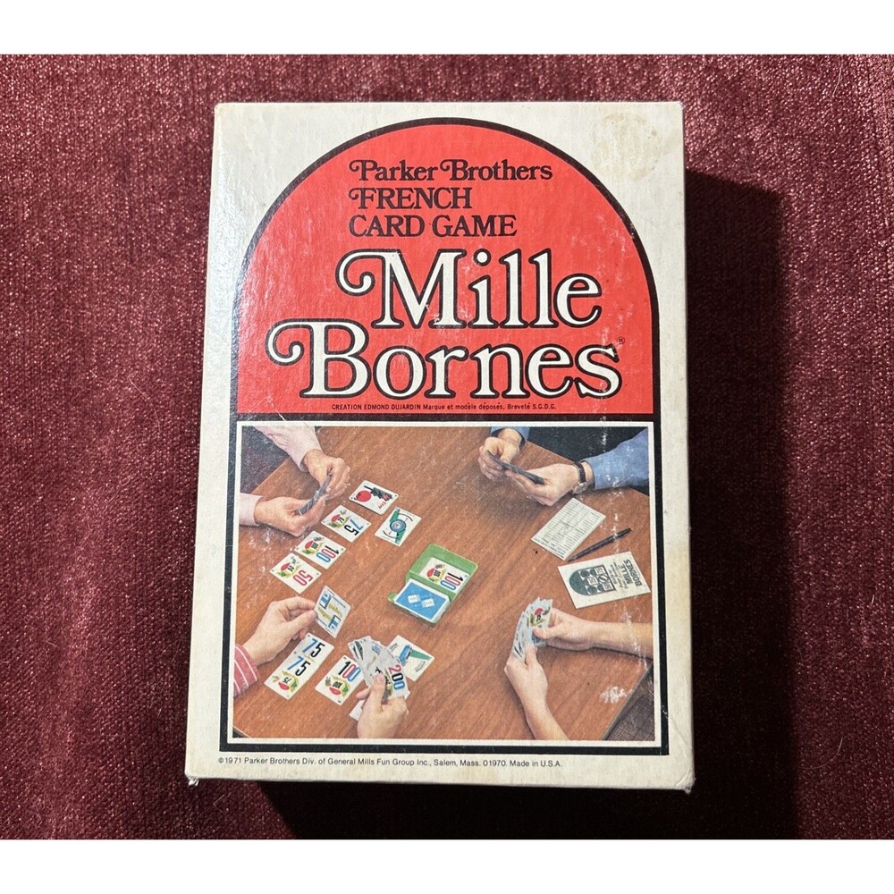 Mille Bornes Card Game From 1971 *AS IS*